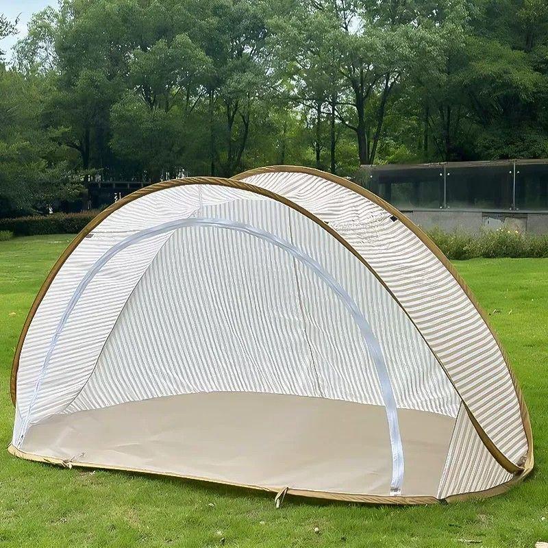 Portable Parent-Child Mosquito Net Tent: Quick-Open, No-Install, Sunshade for Outdoor Camping