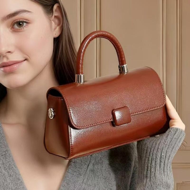 Genuine Leather Woman Bag Shoulder Bag Handbags Ladies Crossbody Bags Luxury Designer Minimalism Bag Cattle Leather