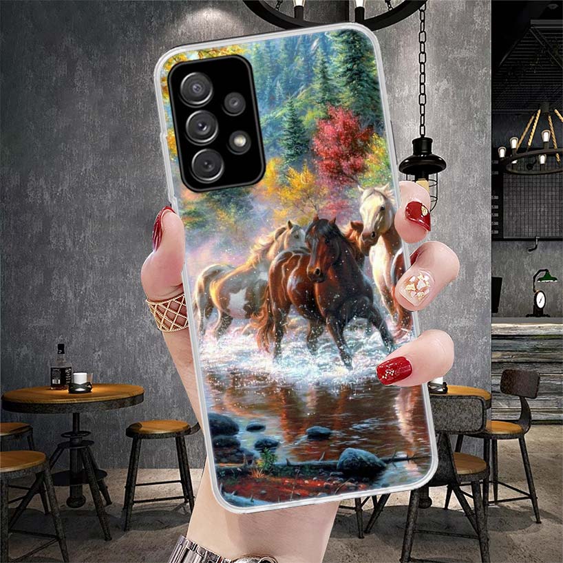 Horse Great Beauty Galloping Soft Phone Case For Samsung Galaxy S22 S23 S24 S25 Edge S26 Ultra S20 FE S21 Plus + Fundas Coque Ga