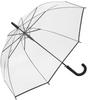 CRUX Long Umbrella 65cm Vinyl Umbrella Automatic Opening Umbrella Fiberglass Stylish Large Black Rainbow Drop One-Touch Women's