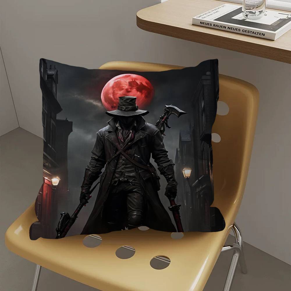 Bloodborne Classic Game Cushion Cover Inches Farmhouse Decor Home Throw Pillow Covers for Couch Decorations