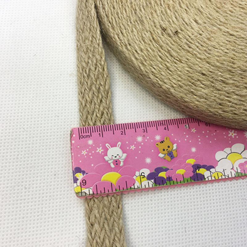 

Цветная плоская пеньковая веревка тесьма ручной работы сделай сам детский сад ретро украшение плоская джутовая лента, текстильная фурнитура десять