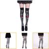 Trendy Halloween Skeleton Tights Super Thin Nylon Anti-friction Odor-resistant