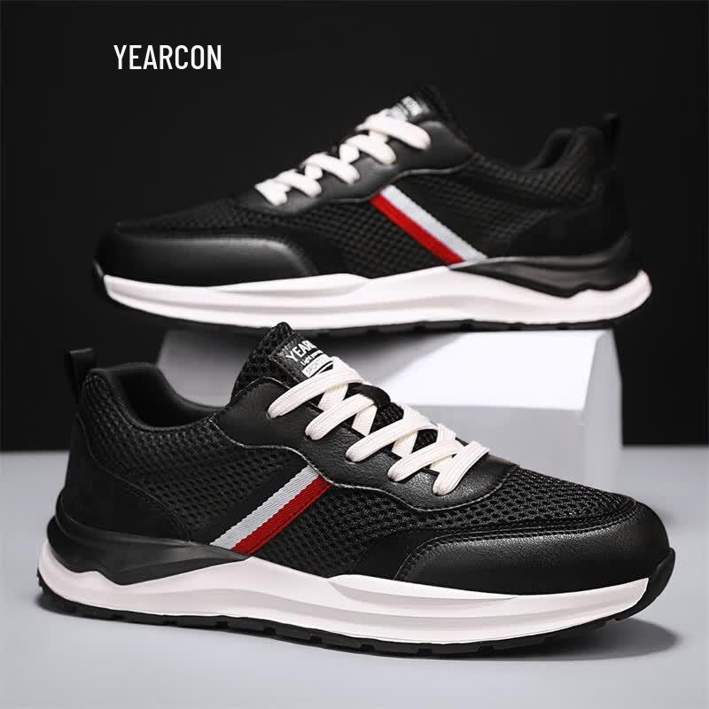 Yi Er Kang Men s Breathable Mesh Casual Sports Shoes 42 чёрный