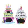 1/2pcs Boxwood Birthday Sign Colorful Birthday Decoration Pendant Birthday Cake Sign  Girls