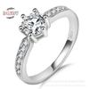 Classic Six-claw Diamond Ring, Birthday Proposal Ring, Female, E-commerce Micro-diamond 925 Jewelry
