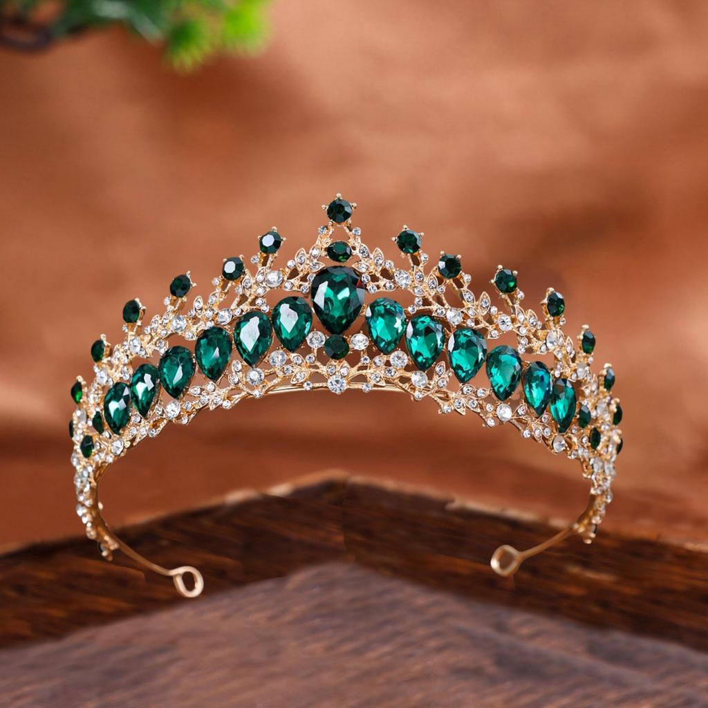 Bride's Water Diamond Crown Headwear European and American Wedding Crowns Wedding Dress Accessories Banquet Styling Updo and Headband Accessories