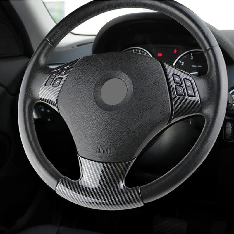 For BMW 3 Series E90 E92 E93 2005-2012 X1 E84 2010-2015 Steering Wheel Button Frame Cover Car Interior Accessories