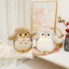 12CM Magnetic Suction Station Shoulder Penguin & Owl Plush Toys Standing On the Shoulder Kawaii Animal Doll Funny Gift