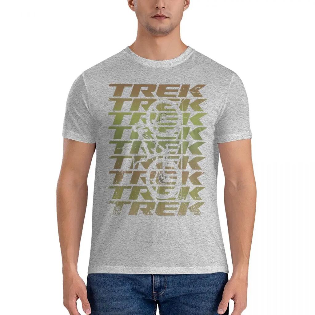 Crew Neck Bicycle Tees Short Sleeve Clothing Summer Vintage Funny Super Caliber T-Trek T Shirt for Men Cotton Fashion T-Shirt