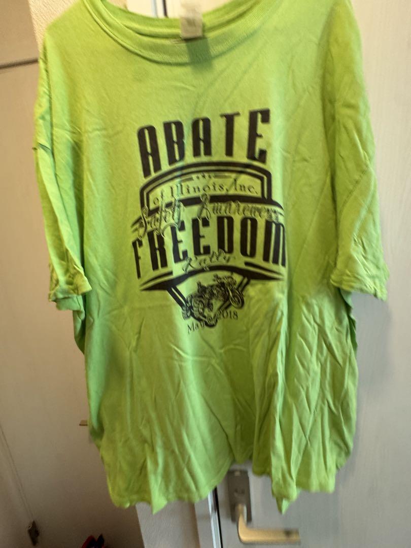 

[USED] ABATE FREEDOM T-shirt fluorescent green