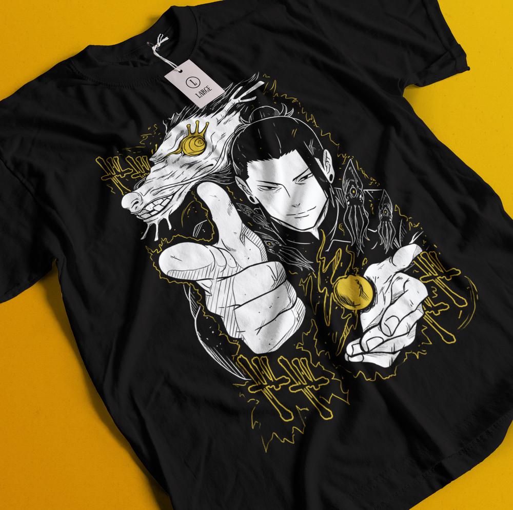 

Футболка Гето Сугуру Футболка Годжо Сатору Футболка Дзюдзюцу Кайсен Футболка Тодзи Футболка Сукуна Тодзи XL