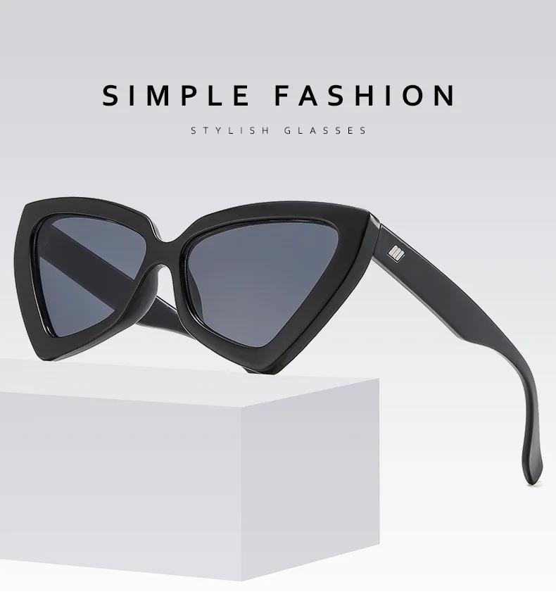 Retro Square Sunglasses Women Fashion Plastic Frame Vintage Sun Glasses Men Stylish Oversized Eyewear