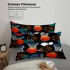 3pcs Basketball & Hoop Graffiti Print Duvet Cover Set – for Kids Gift 100%Polyester, Soft, Breathable for Bedroom Decoration