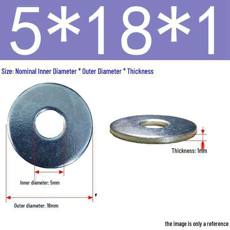 Galvanized Flat Metal Washer Spacer M3-M60