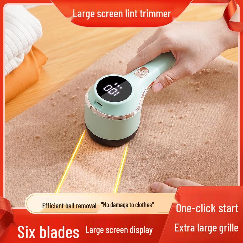 Rechargeable Digital Display Lint and Hair Remover