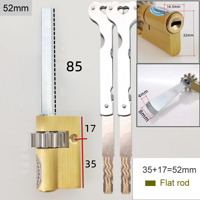 Special lock core for automatic fingerprint lock cylinder With gear C-Class core 2keys Anti-theft door emergency lock core 11gears
