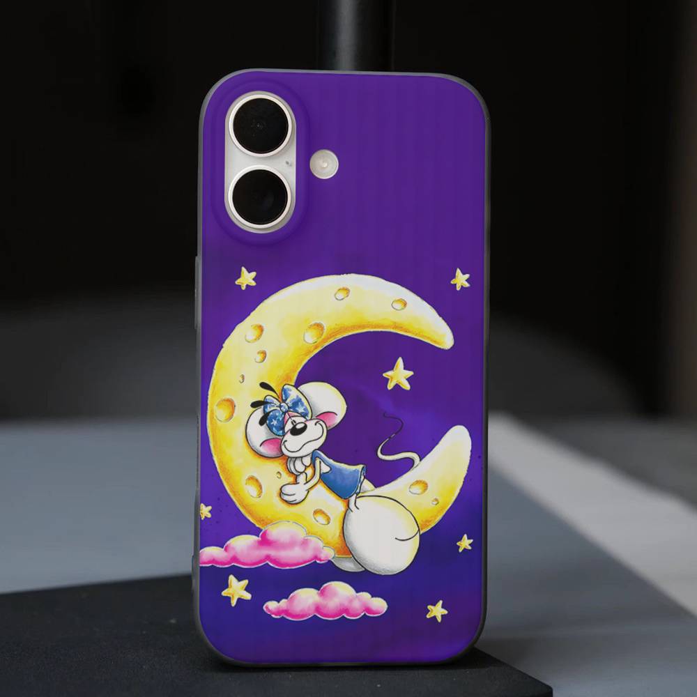 Cartoon D-Diddl For IPhone 17 16 15 14 13 12 11 Pro Max Plus Pro Clear Phone Cover Non-Slip Shell