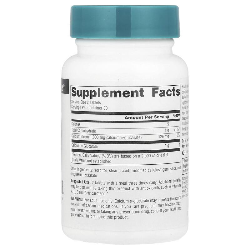 Calcium D-Glucarate, 500 mg , 60 Tablets
