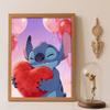 Diamond Painting Kit Unframed Stitch Heart Balloons Classic Style Home Decor Craft, Perfect Gift Idea