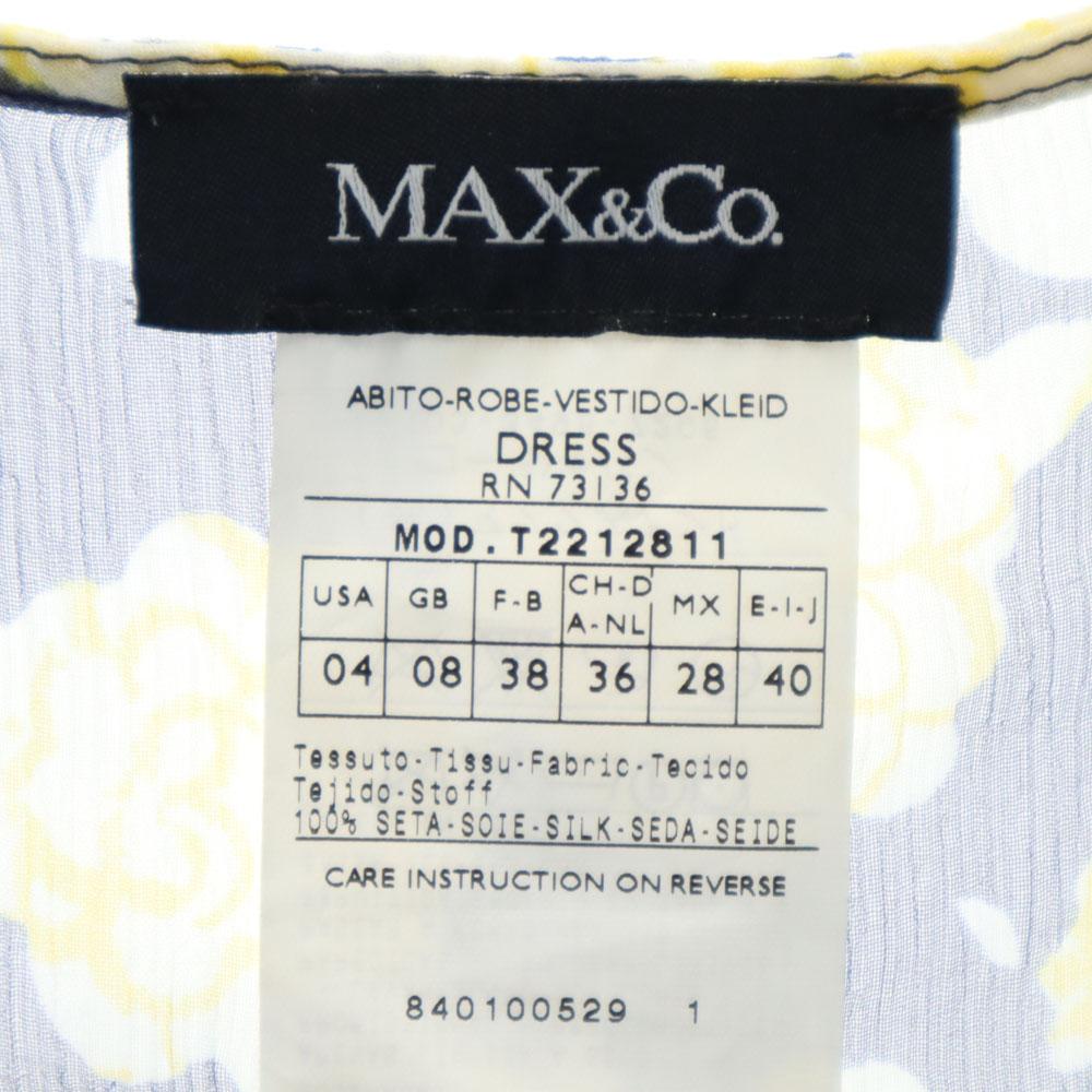 MAX&CO silk Overall handle Short sleeve Sheer mini dress Women Used