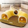 Creative Cat Tunnel Toy 2in1 Cat Bed Cat Accessories Pet Nest  Indoor Use