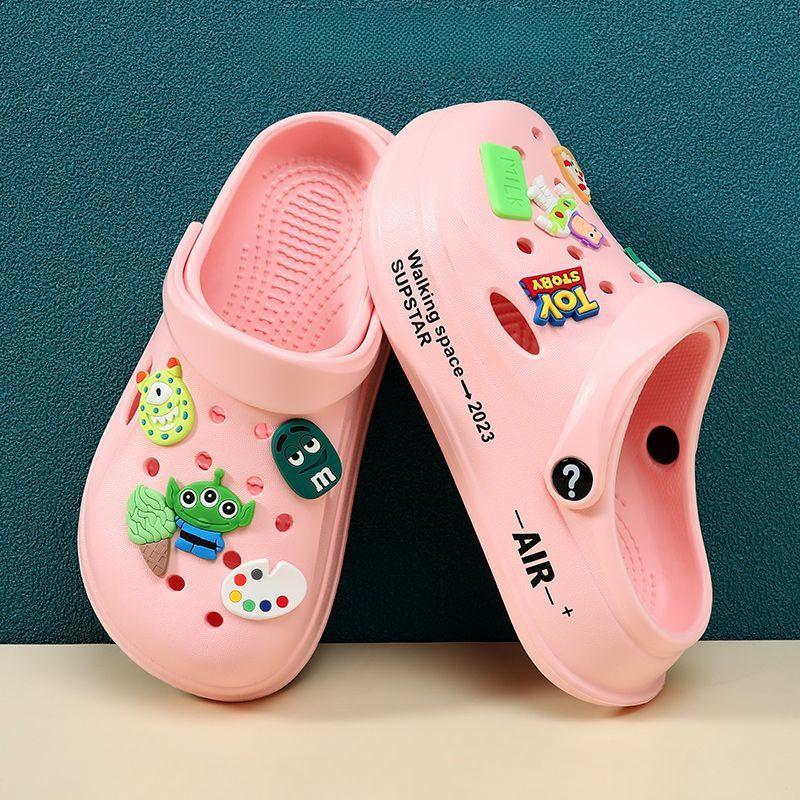 Children's Astronaut Hole Shoes, Boys, Middle-aged and Older Children Wear Non-slip Thick-soled Beach Shoes In Summer, Baby Cute Indoor
