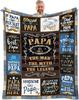 SIKLTY Throw Blanket  X  Perfect Fathers Day  Birthday Gifts for Dad from Kids Ideal Dad Gift Ideas