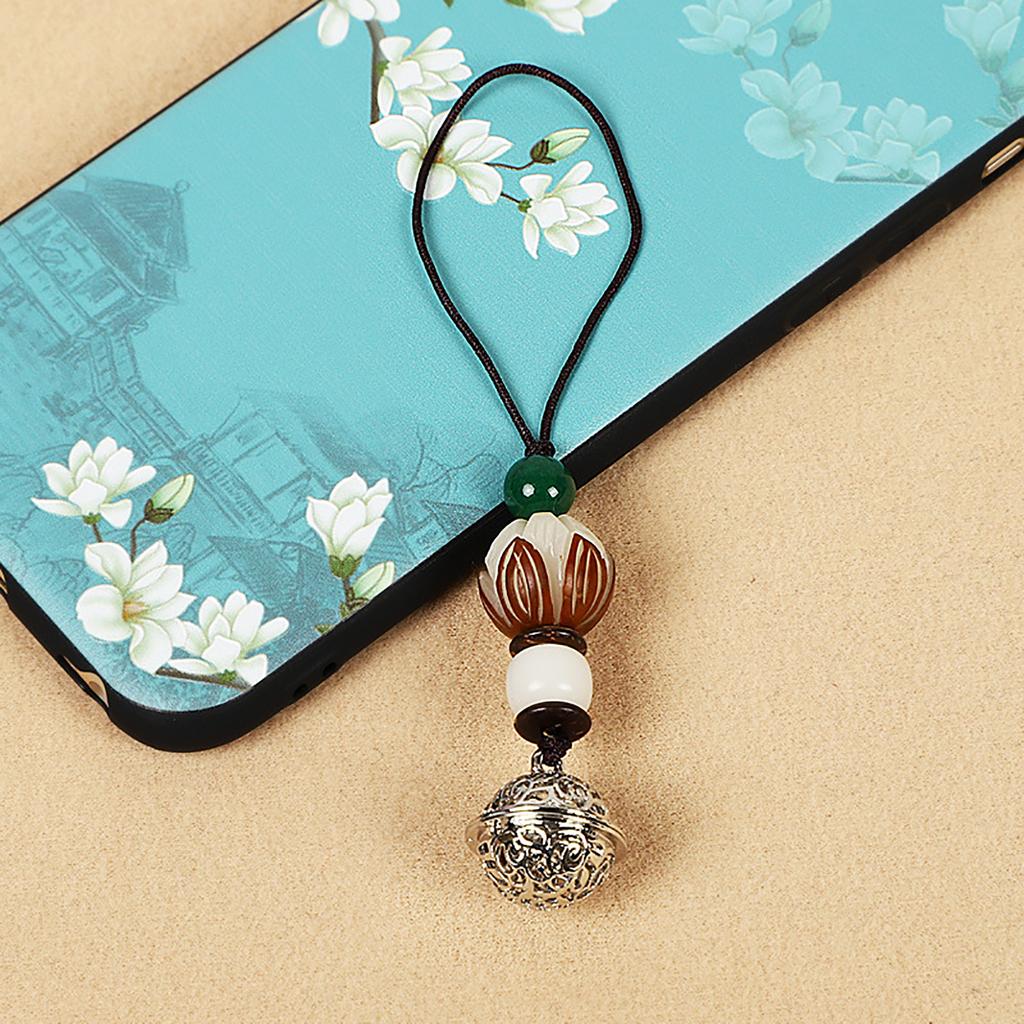Phone Lanyard Resin Flower Phone Charm Phone Pendant Keychain Charm Keyring Accessories Gift for Women Men