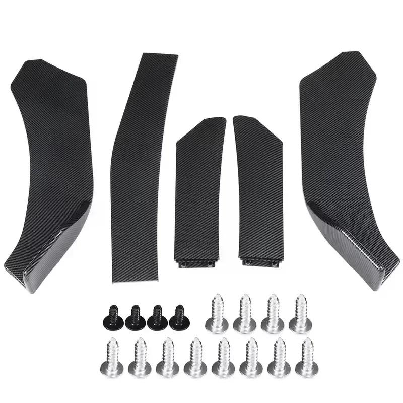 5Pcs ABS Material Universal Car Front Bumper Separator Bumper Lip Body Kit Duck Lip Separator For Subaru BRZ Car Accessories