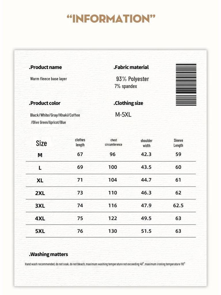 Men's Thermal Mock Neck Long-Sleeve Base Layer T-Shirt
