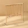 Jewelry Organizer Display Stand Wood Necklace Hanging Countertop Rack for Chains Earrings Bracelets Showcase Storage Rack