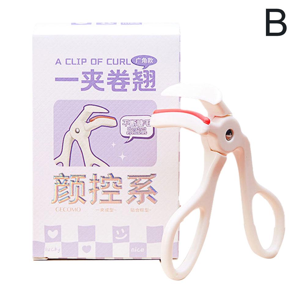 

Портативные щипцы для завивки ресниц, широкий угол, частичная расческа, инструменты для глаз, кудри, долговечный женский макияж B7V2 white-Wide angle