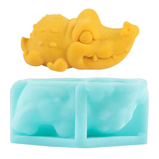 Animal Ice Cube Tray Silicone Crocodile Ice Mold Reusable Cute Cat Capybara Ice Cube Maker for Juice Party Drinks Whiskey Cocktails