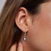 Elegant Temperament Imitation Pearl Earrings Zircon Women's Earrings