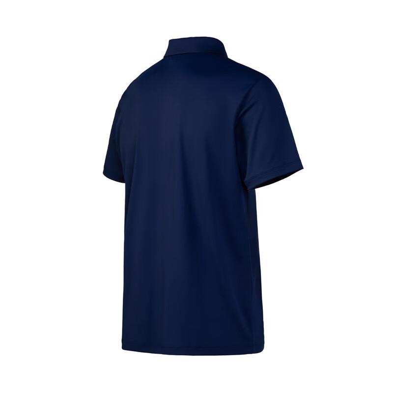 LI-NING Men's Quick-Dry Polo Shirt Short Sleeve T-Shirt Comfortable Lightweight Breathable Moisture-Wicking Cooling Top
