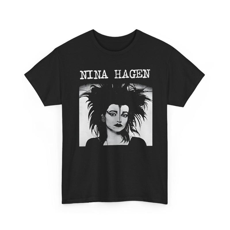 

Vintage Nina Hagen Punk T-Shirt Wave Music Graphic Tee Summer Men s and Women s Loose and Breathable T-shirt Top S
