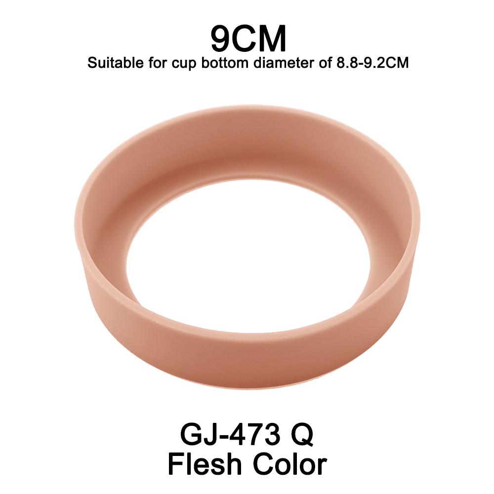 1Pc18.5G 9CM Soft Silicone Cup Bottom Protective Cover Stewing Beaker Holder Thermos Cup Base Case Wear Resistant Odorless Cup Holders 5