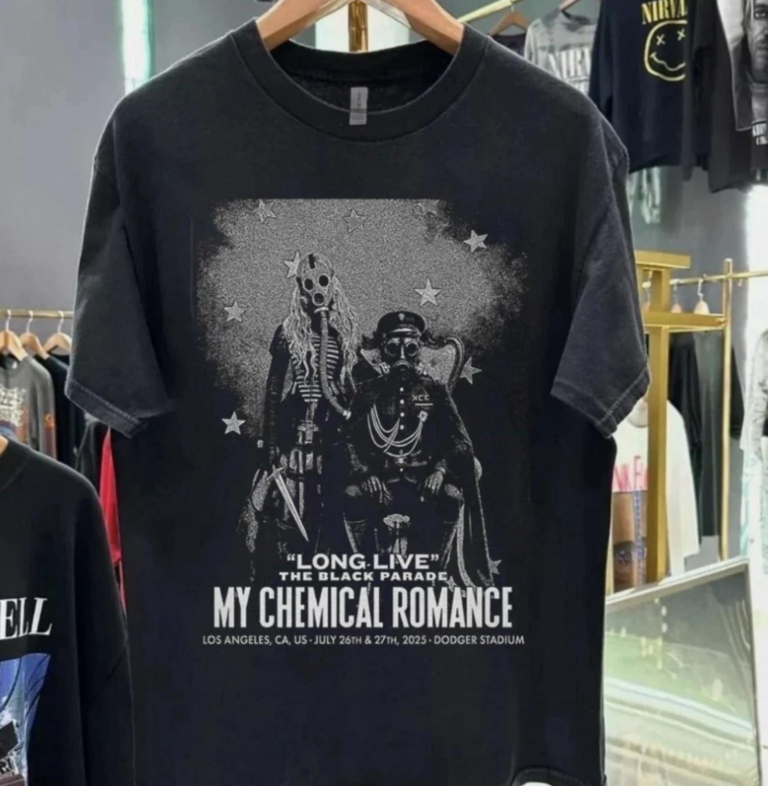 MCR Los Angeles July 26 27 2025 Concert Shirt My Chemical Romance Tour Tee S