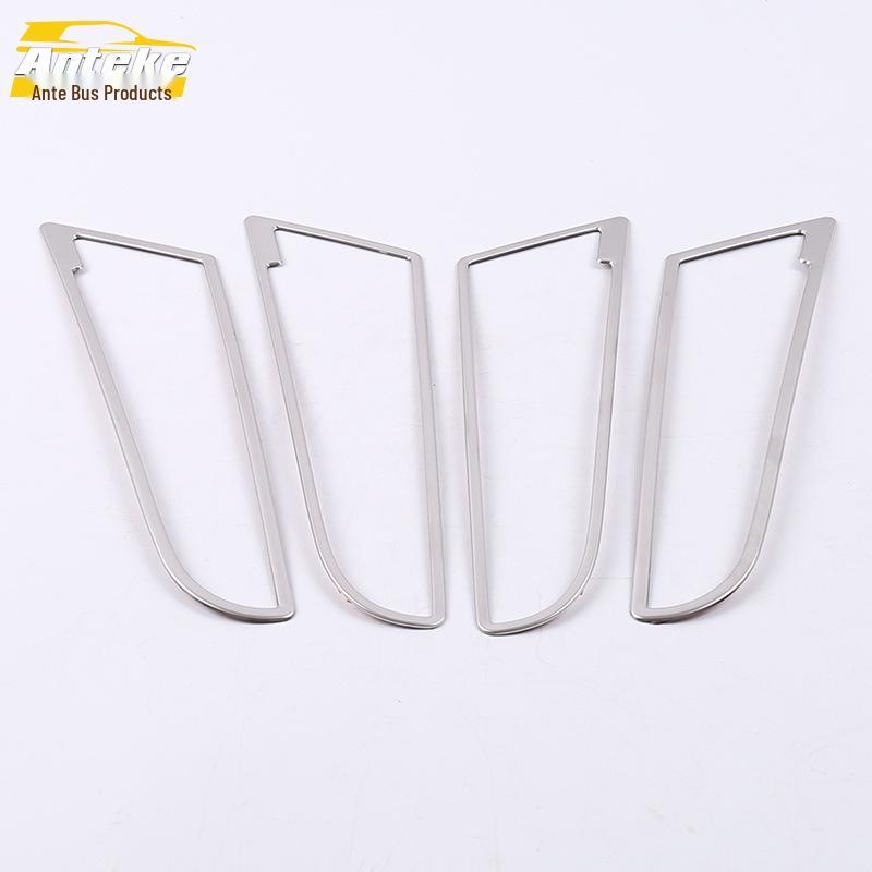 Kodiak Car Door Speaker Stainless Steel Bright Ring Cover Sticker for 17 Kodiak Audio Speaker.