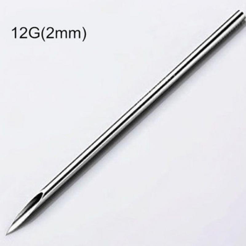 20Pcs/set Stainless Steel Body Piercing Needle 12G/13G/14G/15G/16G/17G/18G/19G/20G Hollow Mixed Piercing Needle Tool
