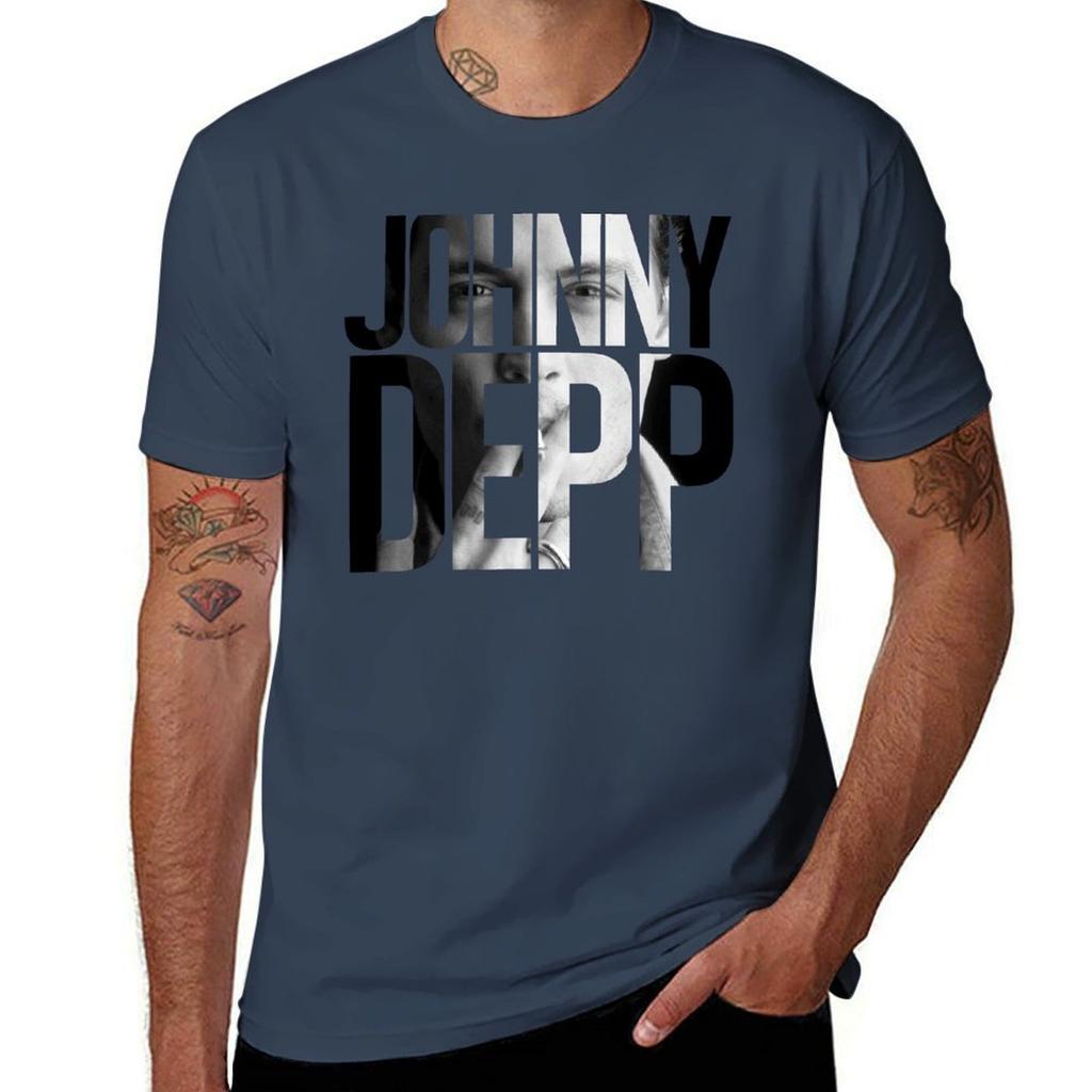 Johnny Depp T-Shirt Minimal Art Print T-Shirt