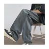 Mens Oversize Straight Leg Jeans Teen Streetwear Vintage Casual Denim Pants