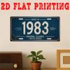 Retro Hergestellt in Original Klassische Limitierte Serie Kennzeichenstil Metall Aluminium Platte Lackierung HD Druck Biegsame Wandkunst