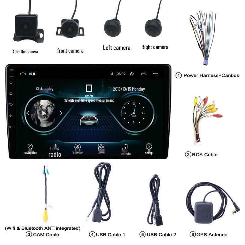 9/10-Zoll Android Octa-Core 360° Panoramisches All-in-One mit drahtloser Apple- und Android-Kompatibilität (2+32/4+64)