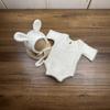 Newborn Photography Props Knitted Outfit Rabbit Doll Baby Cosplay Glasses Baby Photoshoot Props Accessories Photoshoot Outfit