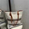 High-End Woven Bag 2026 Spring Summer Fashion Simple Large Capacity Tote Bag Spring Versatile Beach Shopping Bags For Lady