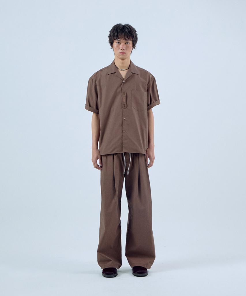 NOISE Pajama Layered Elastic Pants - Brown