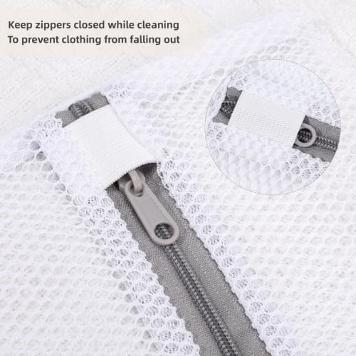 Hongzhanfa Large Laundry Nets, 60x60cm, Set of 4, Square, Coarse Mesh, Drum-Loading, Durable, Travel Storage for Blankets, Coats, and Sweaters