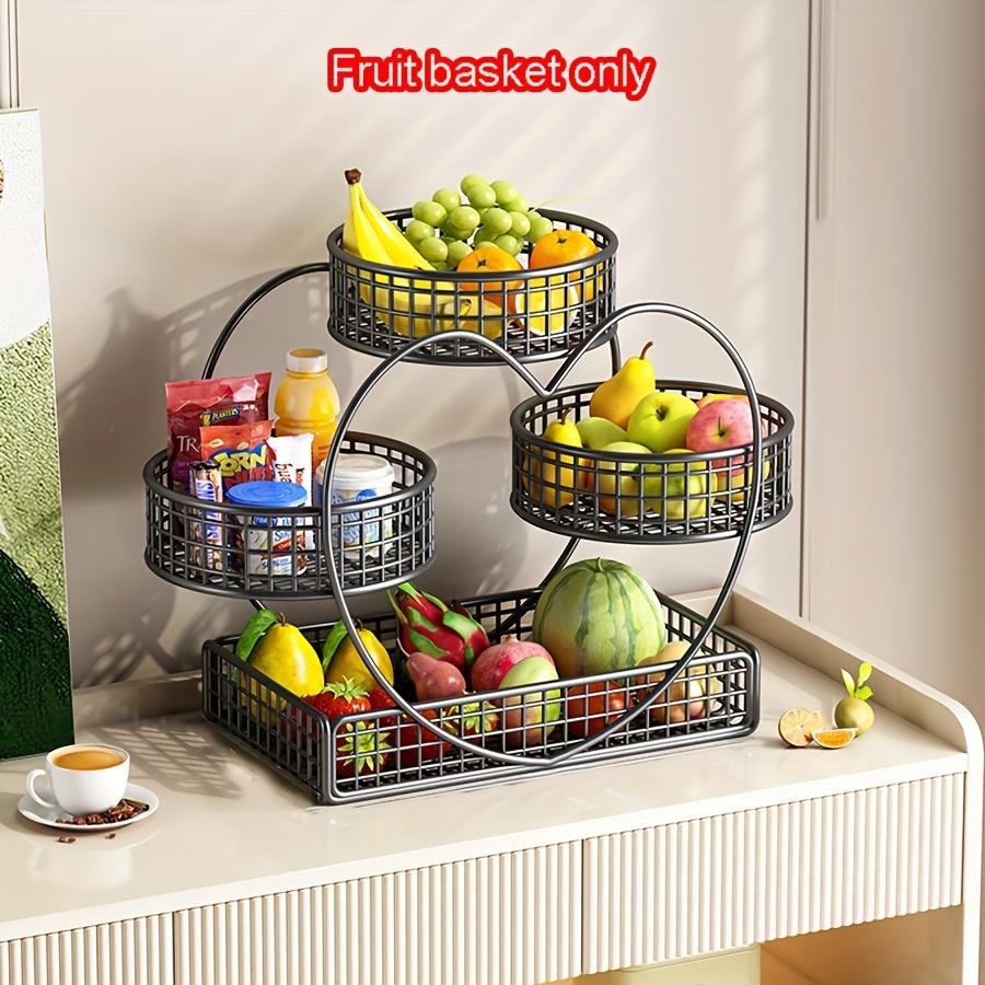 Heart-shaped 3-layer Fruit Basket,countertop Fruit and Vegetable Basket Bowl, Suitable for Display Racks of Bread,snacks,fruits,cupcakes,candies,etc